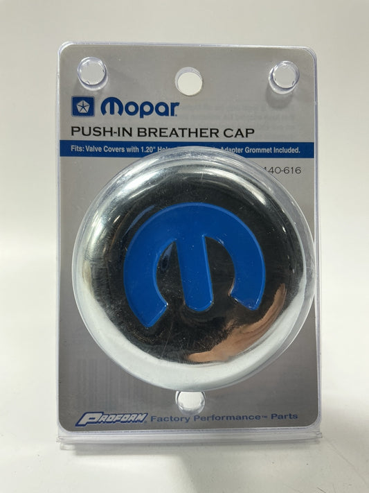 Proform 440-616 Engine Crankcase Breather Cap 3'' Push-in Style For Mopar