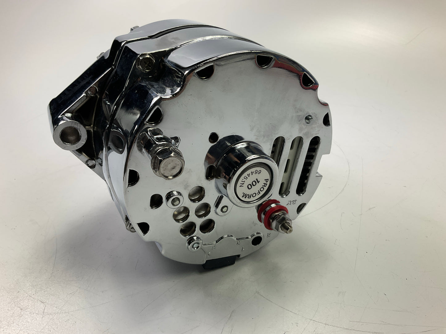 Proform 66445-1N Chrome Alternator - 100 Amp, 1-Wire GM Chevy 10SI SBC BBC
