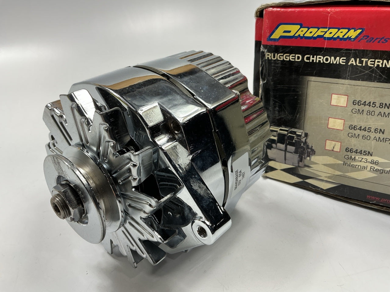 Proform 66445N GM Chrome 65 Amp 3-Wire Alternator 10SI Case