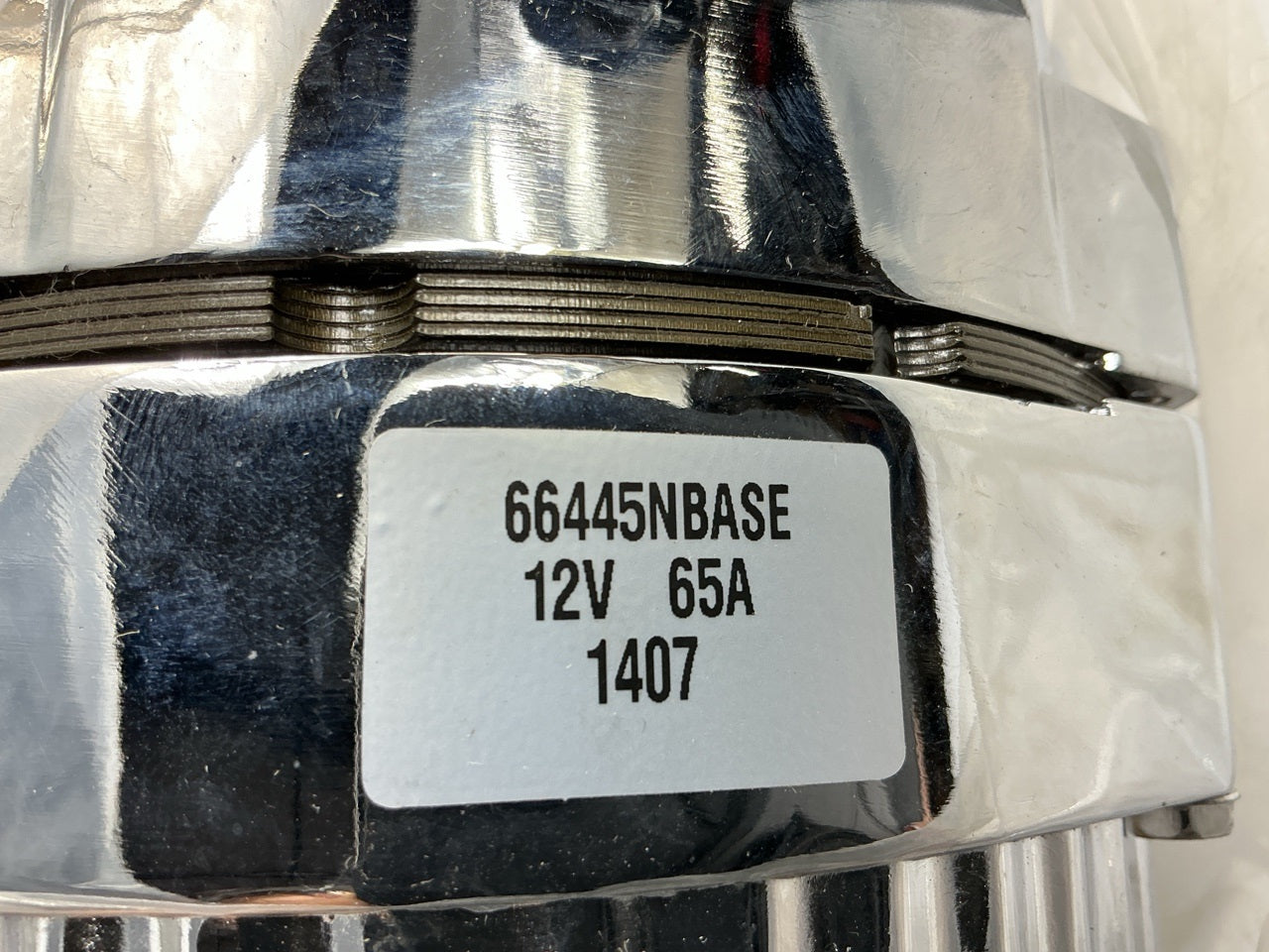 Proform 66445N GM Chrome 65 Amp 3-Wire Alternator 10SI Case
