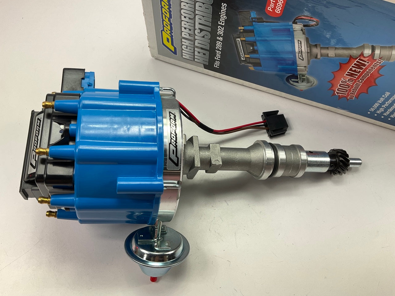 Proform 66969B Ford 289, 302 V8 HEI High Performance Distributor With Blue Cap