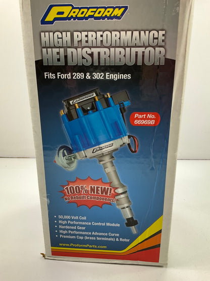 Proform 66969B Ford 289, 302 V8 HEI High Performance Distributor With Blue Cap