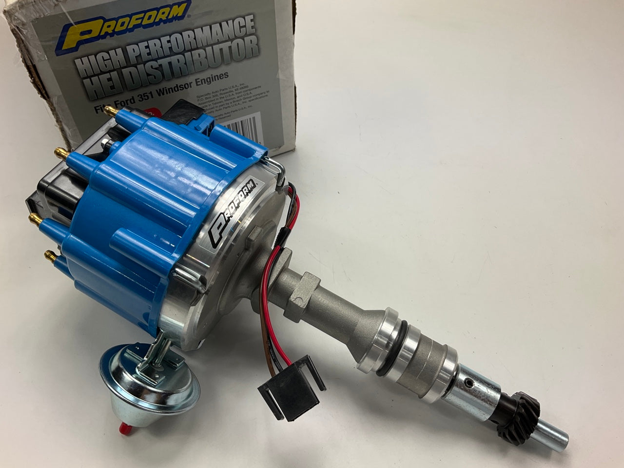 Proform 66983B HEI Blue Cap Ignition Distributor - Ford 351W V8 Engines
