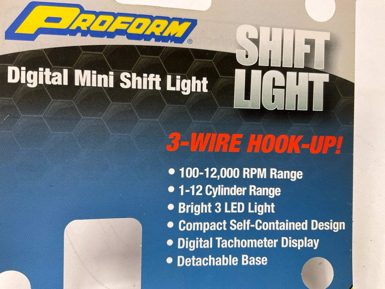 Proform 67007C Programmable 3-Wire Shift Indicator Light,  0 To 12,000 RPM