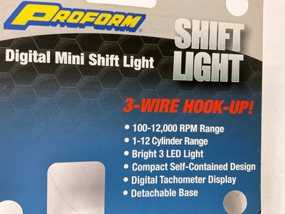 Proform 67007C Programmable 3-Wire Shift Indicator Light,  0 To 12,000 RPM