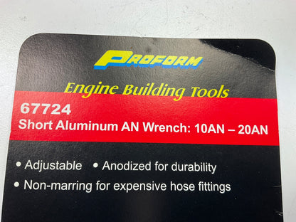 Proform 67724 AN Short Anodized Aluminum Adjustable Compact AN Wrench