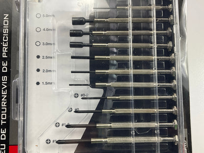 Project Pro 1422 Precision Screwdriver Set 16 Piece Mini Screw Driver Set