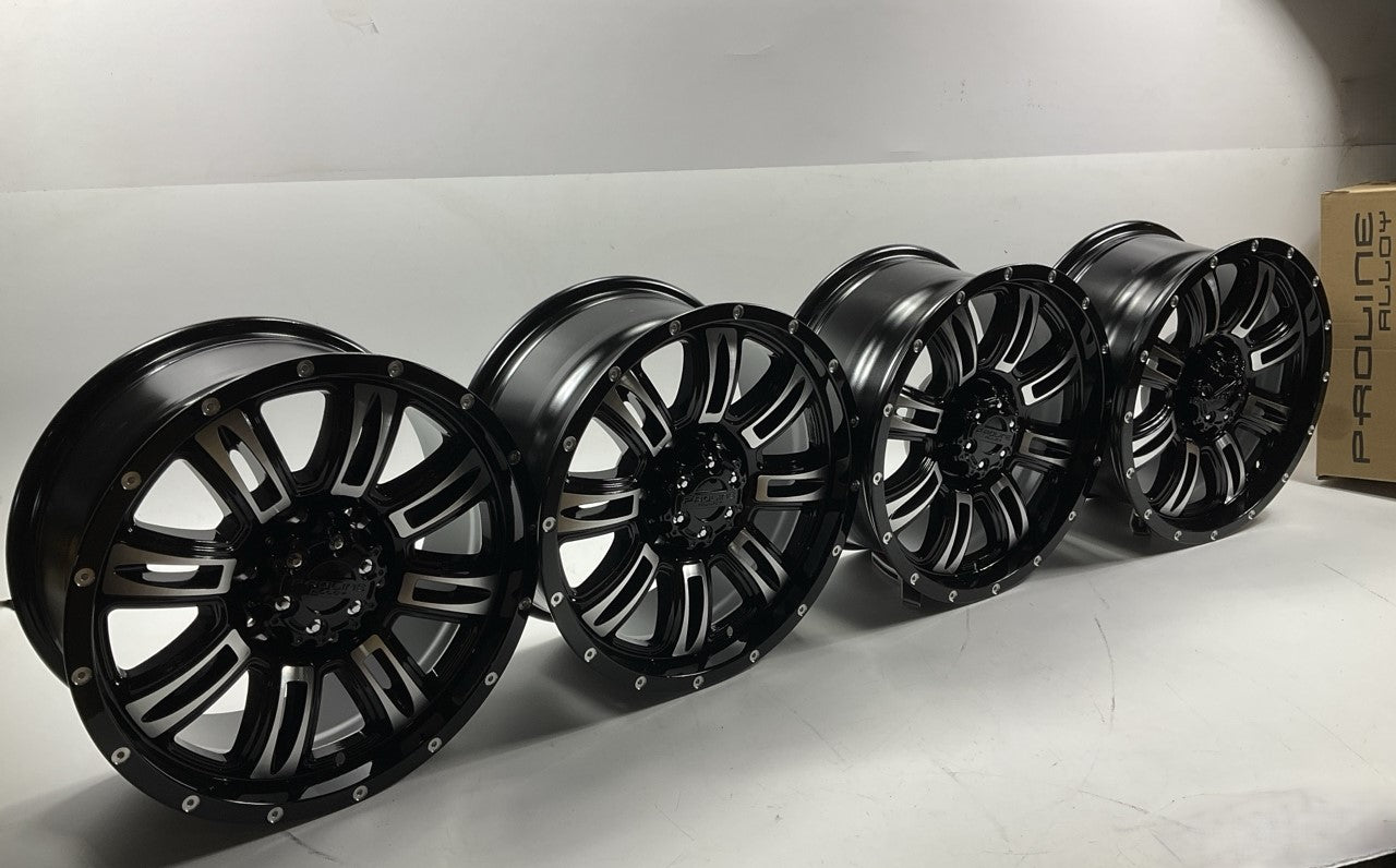 (4) Proline 190788312J Alloy Wheels Rims SET - 17x8'', +15mm, 6x5.5'' PCD 108mm CB