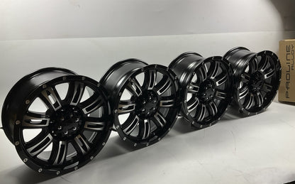 (4) Proline 190788312J Alloy Wheels Rims SET - 17x8'', +15mm, 6x5.5'' PCD 108mm CB