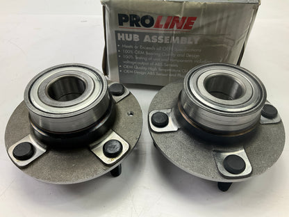 (2) Proline 512194 Rear Wheel Bearing & Hub For 2006 Hyundai Elantra
