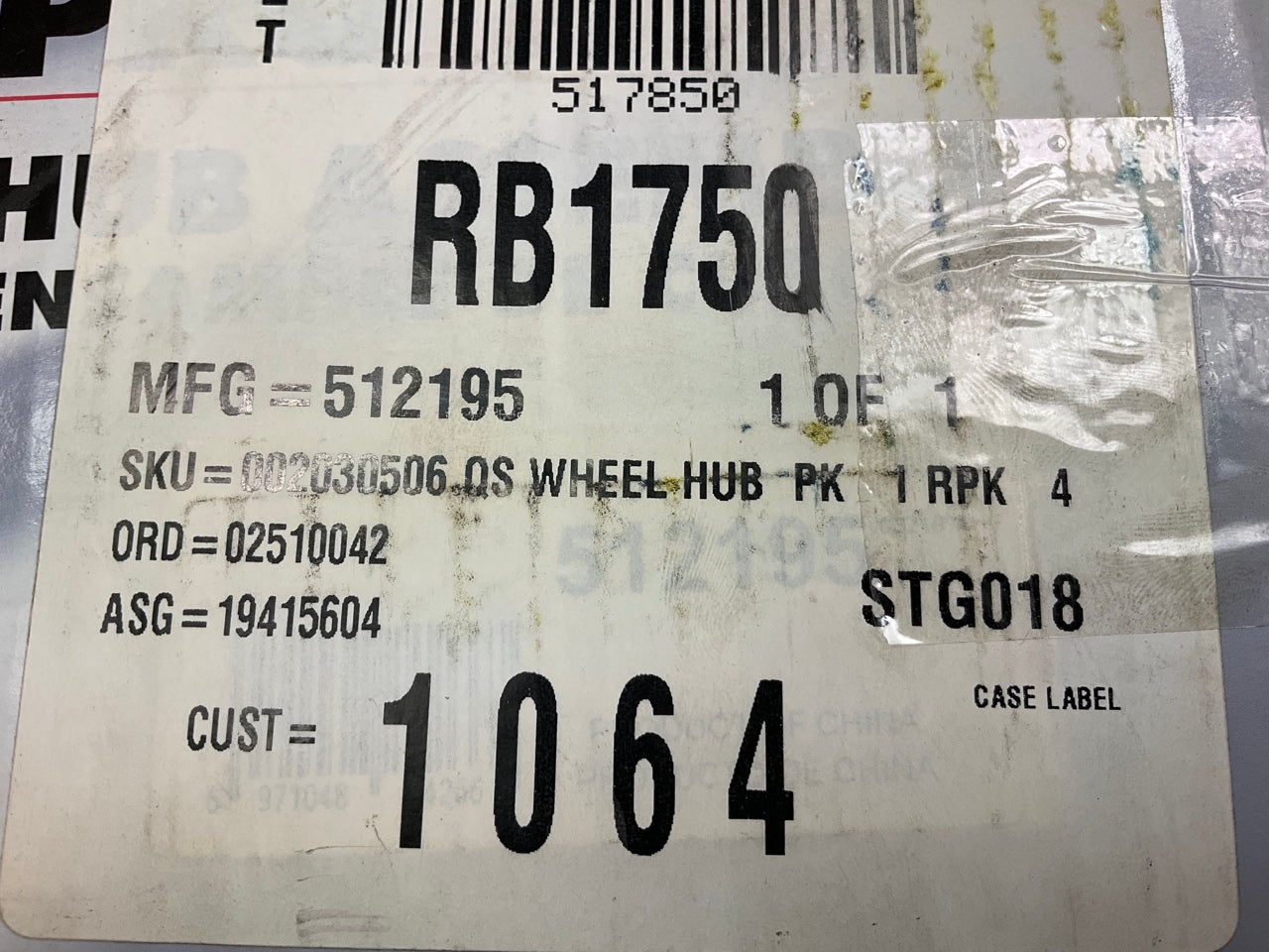 Proline 512195 Wheel Bearing And Hub Assembly - Rear