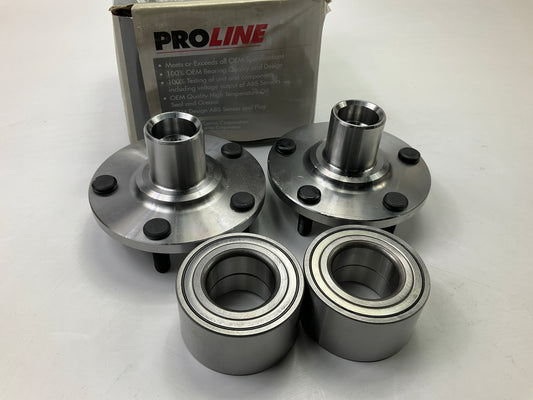 (2) Proline 518508 Front Wheel Hub Bearing Kits For 1992-2003 Toyota Camry