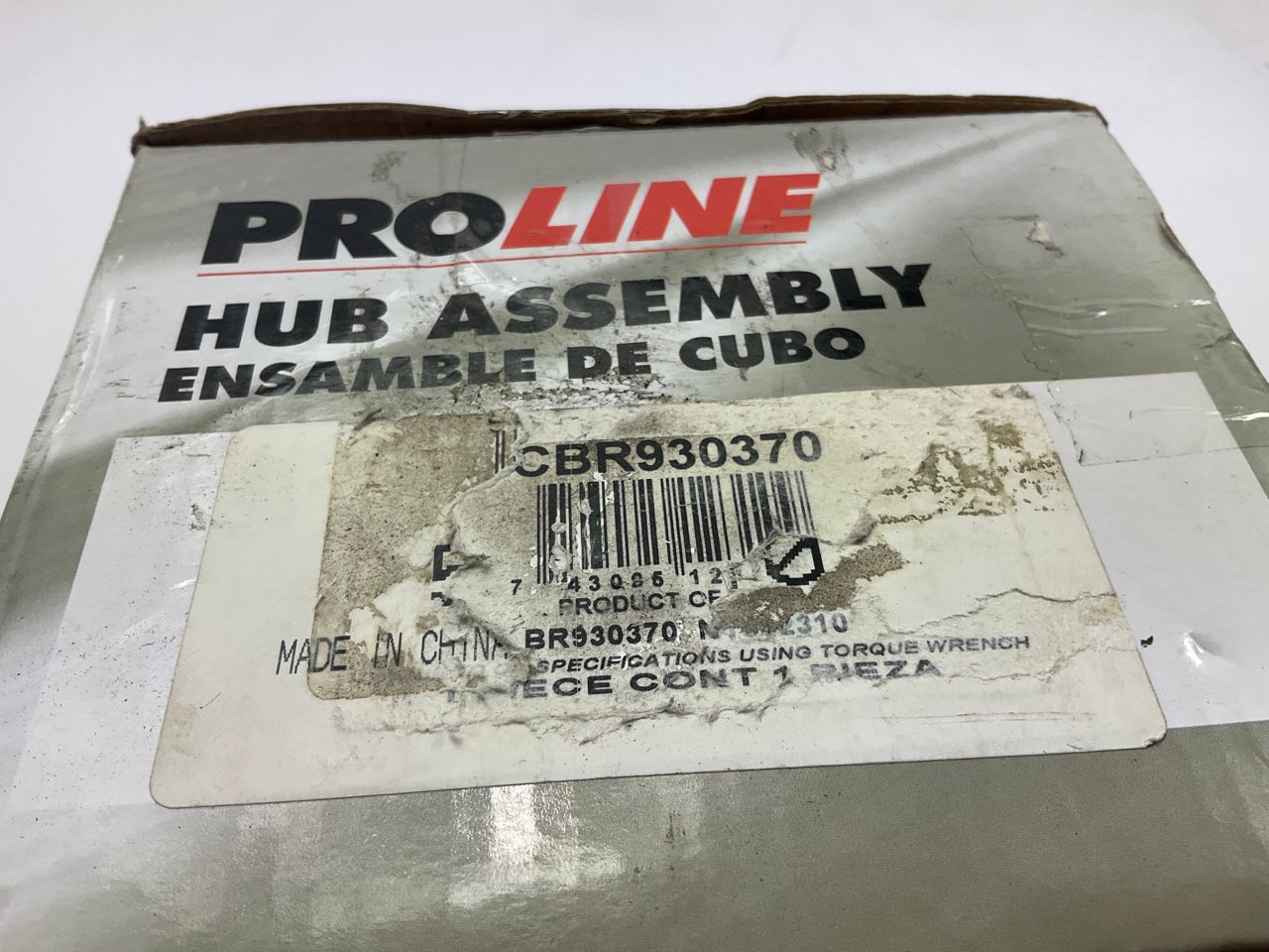 Proline CBR930370 Rear Wheel Bearing And Hub Assembly