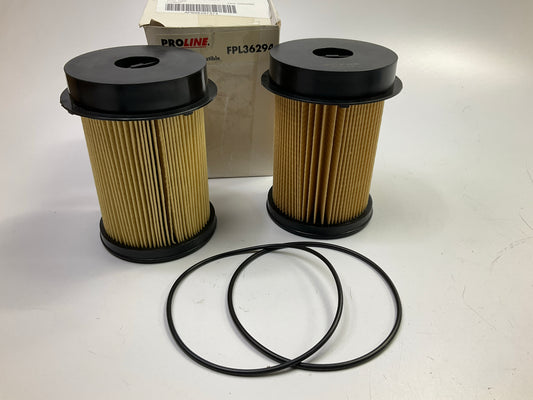 (2) Proline FPL36294 Fuel Filter For 2010-2012 Dodge 6.7L Cummins DIESEL