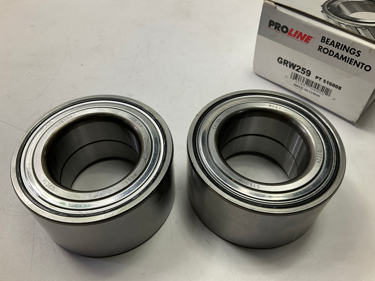 (2) Proline GRW259 Rear Wheel Bearing