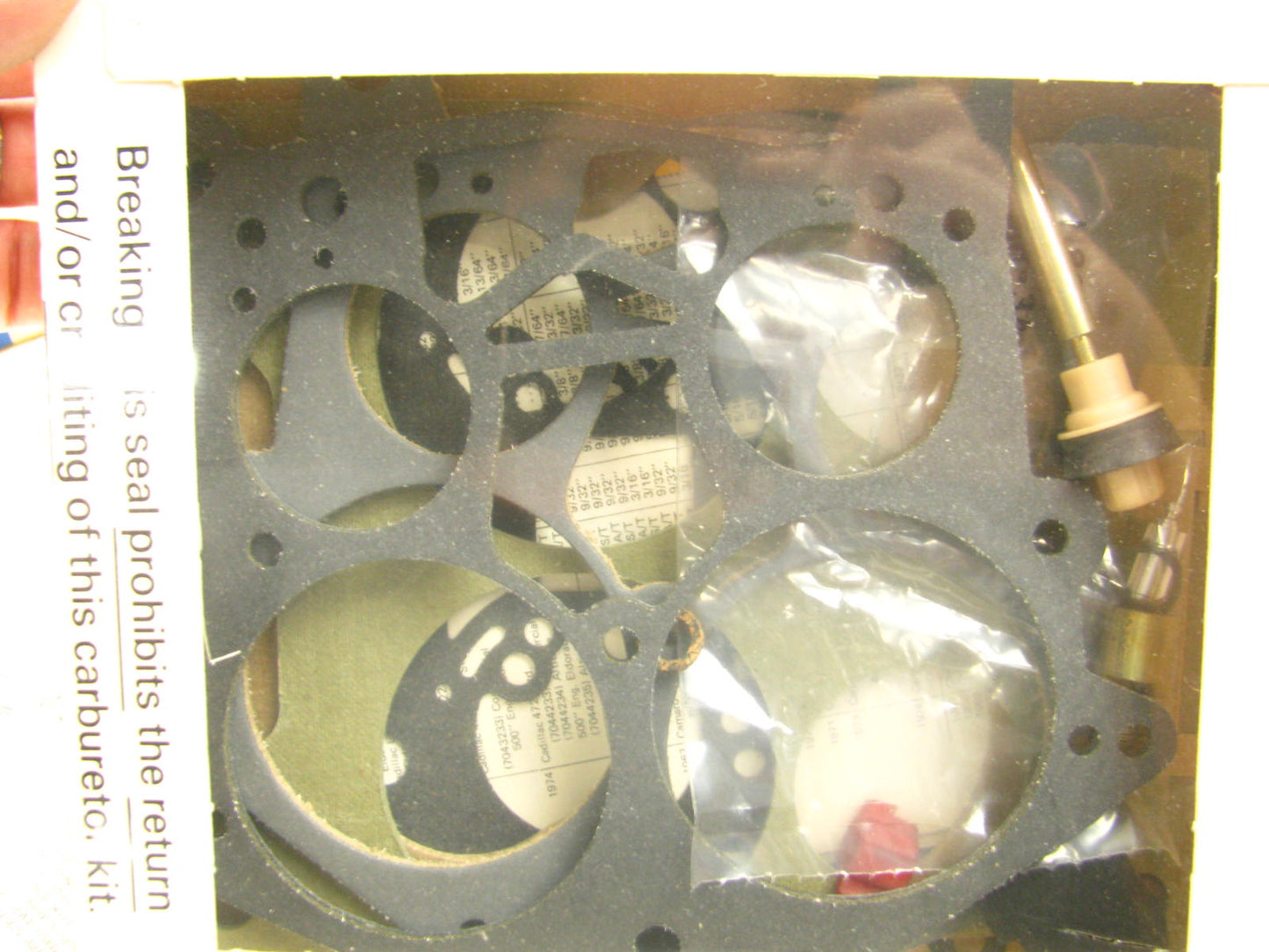 Pronto 10294E Carburetor Rebuild Kit for 1967-1974 GM Rochester Model 4MC 4MV