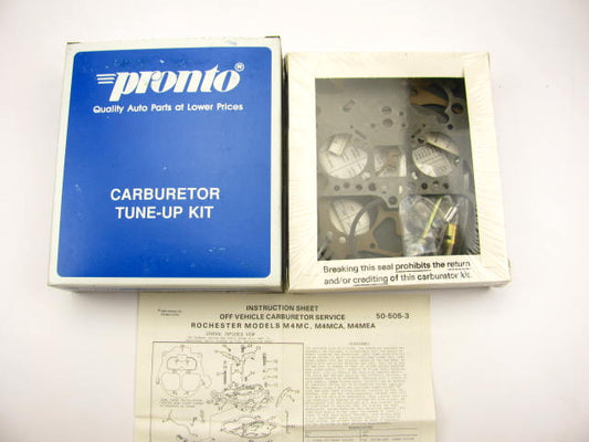 Pronto 10470B Carburetor Rebuild Kit For 1975-1981 GM Rochester M4MC M4MCA M4MEA