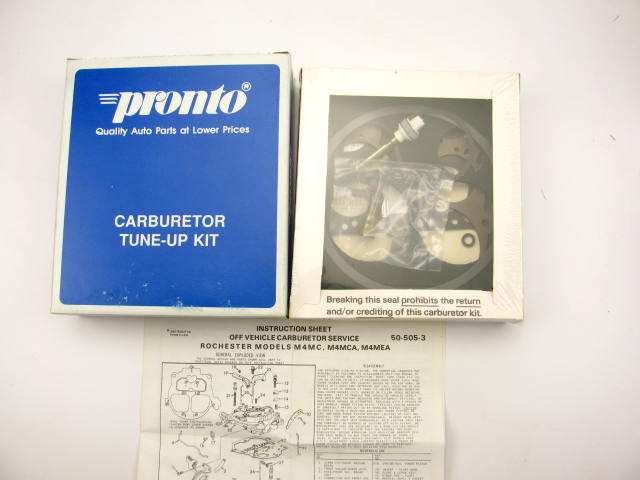Pronto 10471A Carburetor Rebuild Kit 1975-1979 Buick Pontiac M4MC M4MCA M4MEA