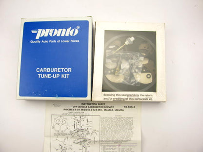 Pronto 10471A Carburetor Rebuild Kit 1975-1979 Buick Pontiac M4MC M4MCA M4MEA