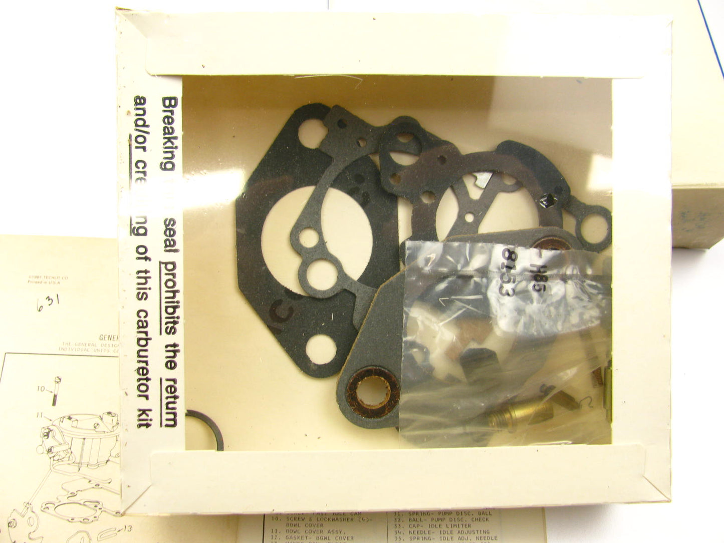 Pronto 10554A Carburetor Rebuild Kit for 1976-1977 GM Rochester 1-BBL 1ME