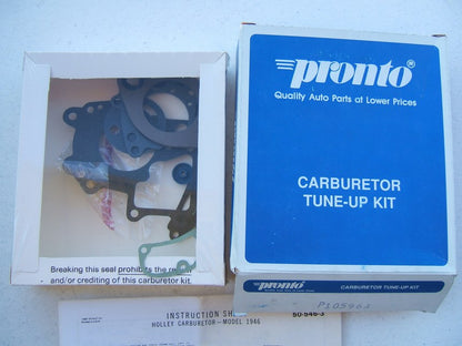Pronto 10596A Carburetor Rebuild Kit for 1975-1981 AMC Ford Mercury Holley 1946