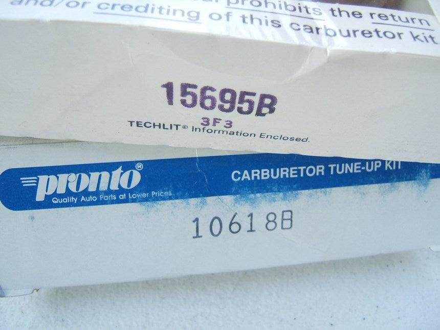Pronto 10618B Carburetor Rebuild Kit for 1978-80 Oldsmobile Rochester M2MC M2ME