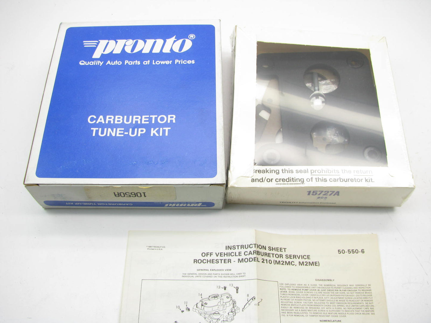 Pronto 10650A Carburetor Rebuild Kit for 1979-1984 GM Rochester  M2MC M2ME