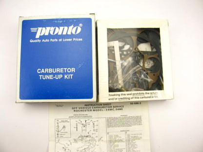 Pronto 10868 Carburetor Rebuild Kit 4BBL Rochester