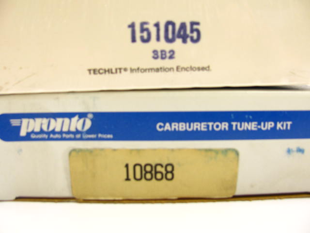 Pronto 10868 Carburetor Rebuild Kit 4BBL Rochester