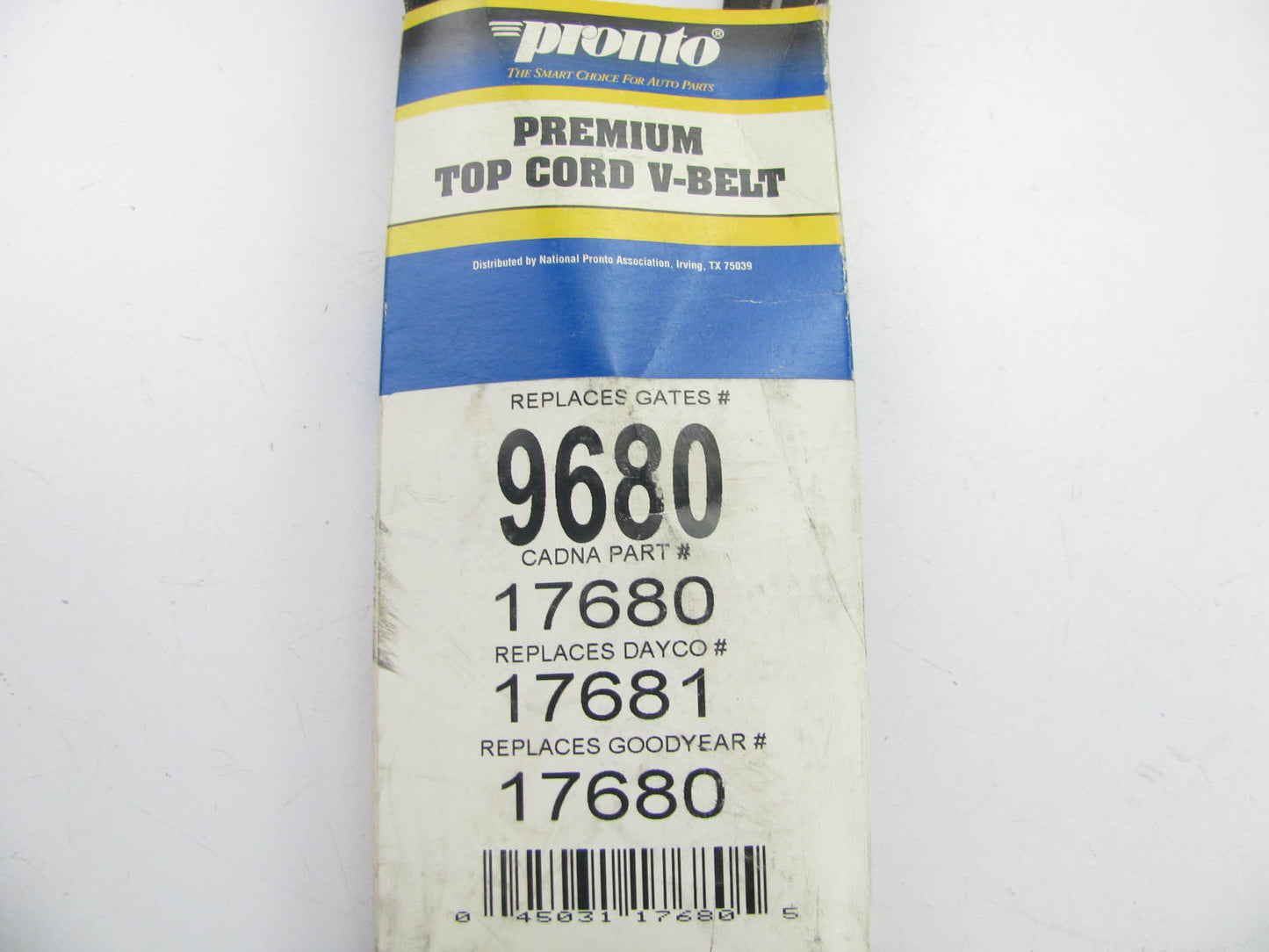 Pronto 9680 Accessory Drive Belt - 0.53'' X 68.00'' - 36 Degree