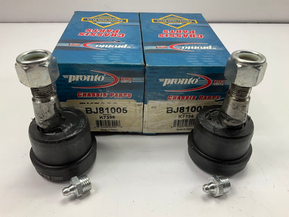 (2) Pronto BJ81005 Front Upper Suspension Ball Joint