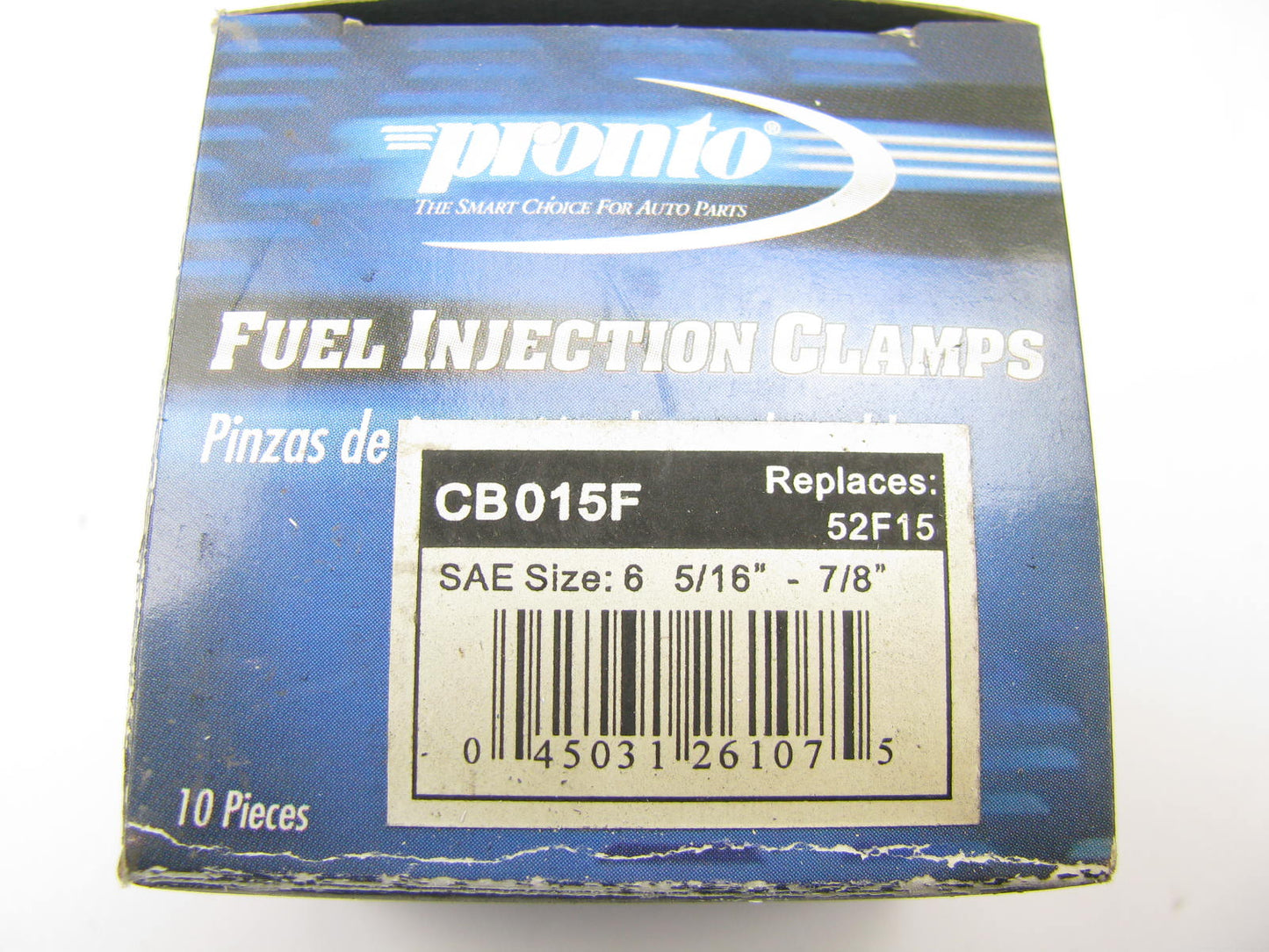 (10) Pronto CB013F Fuel Injection Hose Clamps #6 - 5/16'' X 7/8''