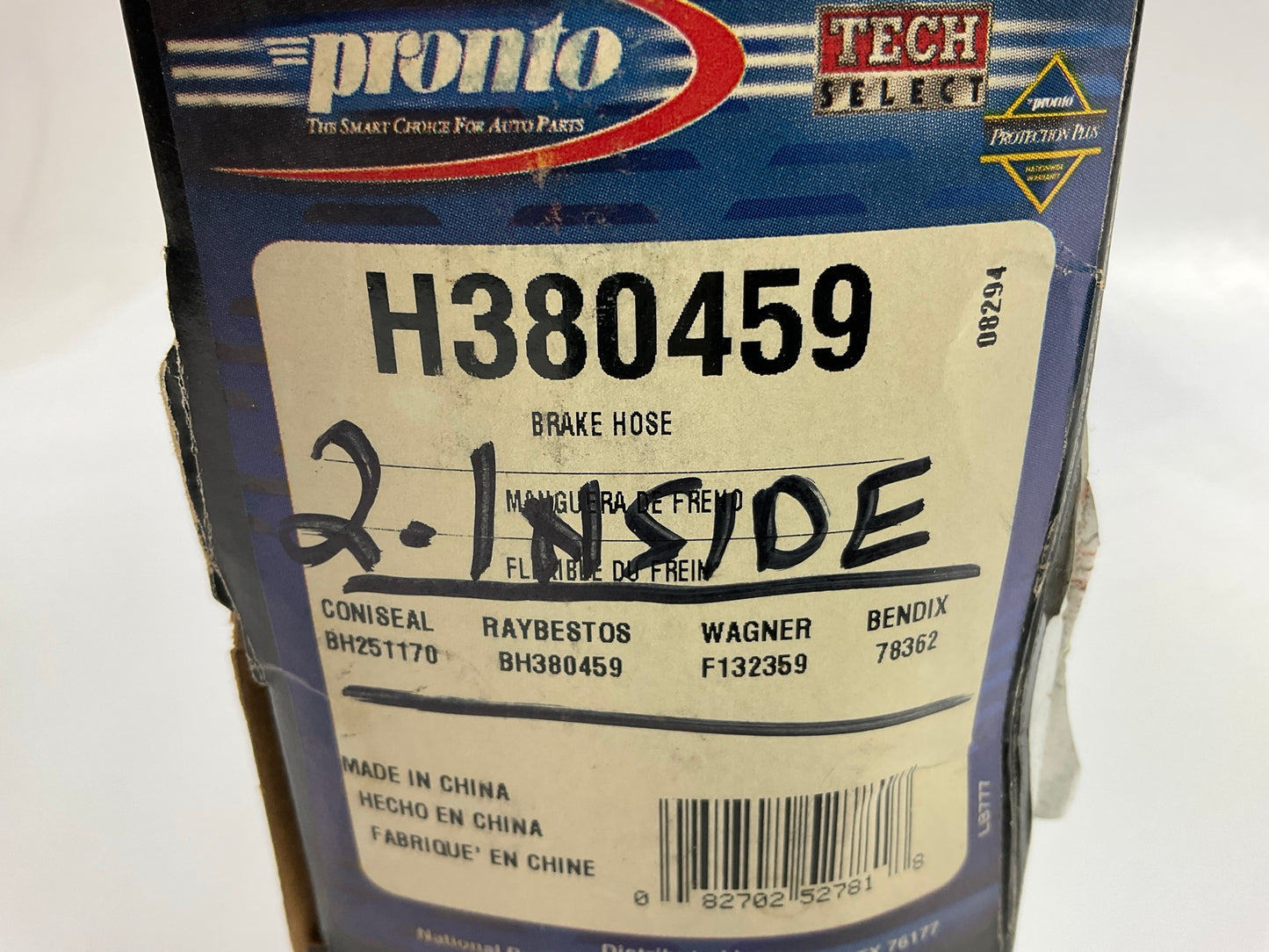 Pronto H380459 Rear Brake Hose