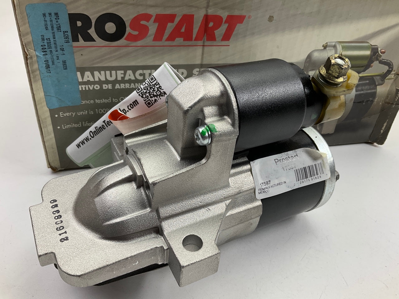 Prostart 17597 REMAN Starter Motor For 2010-2012 Mazda 3 2.0L-L4