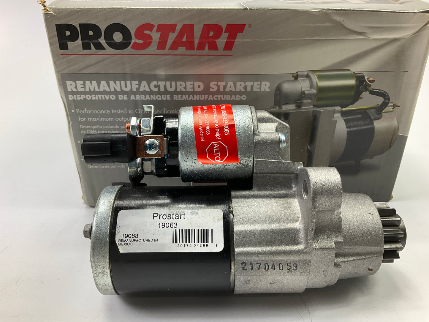 REMAN. Prostart 19063 Starter Motor For 2004-2022 Nissan 3.5L-V6