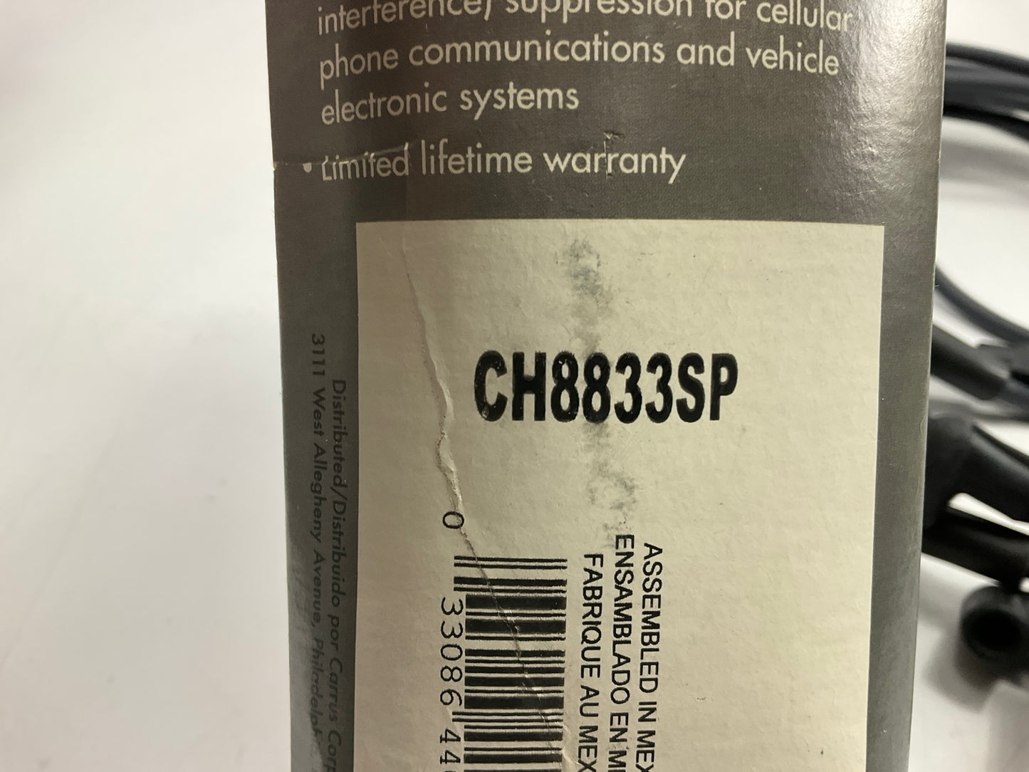 Prostart CH8833SP Ignition Spark Plug Wire Set