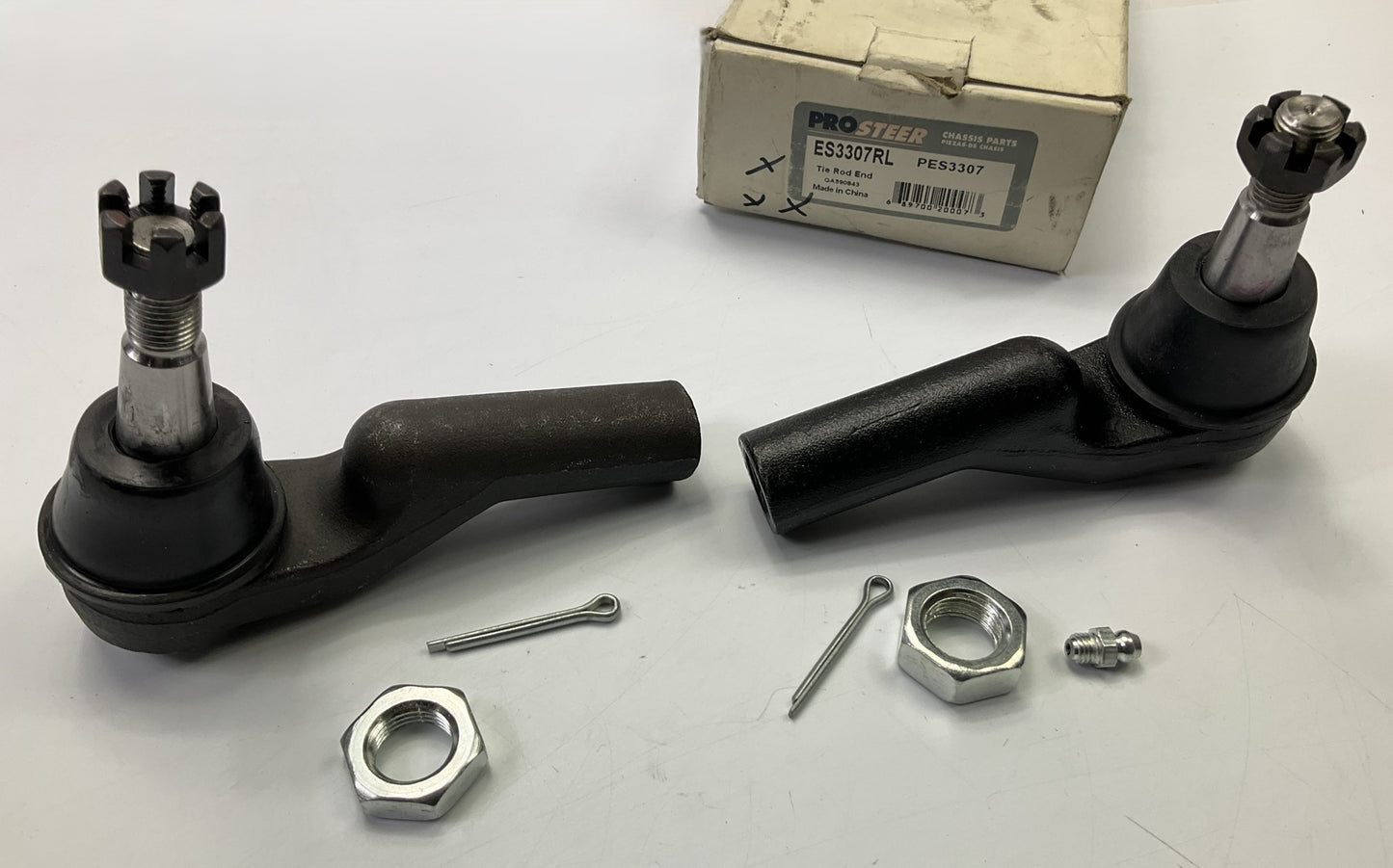 (2) Prosteer ES3307RL Steering Tie Rod End - Front Outer - 95-02 Continental