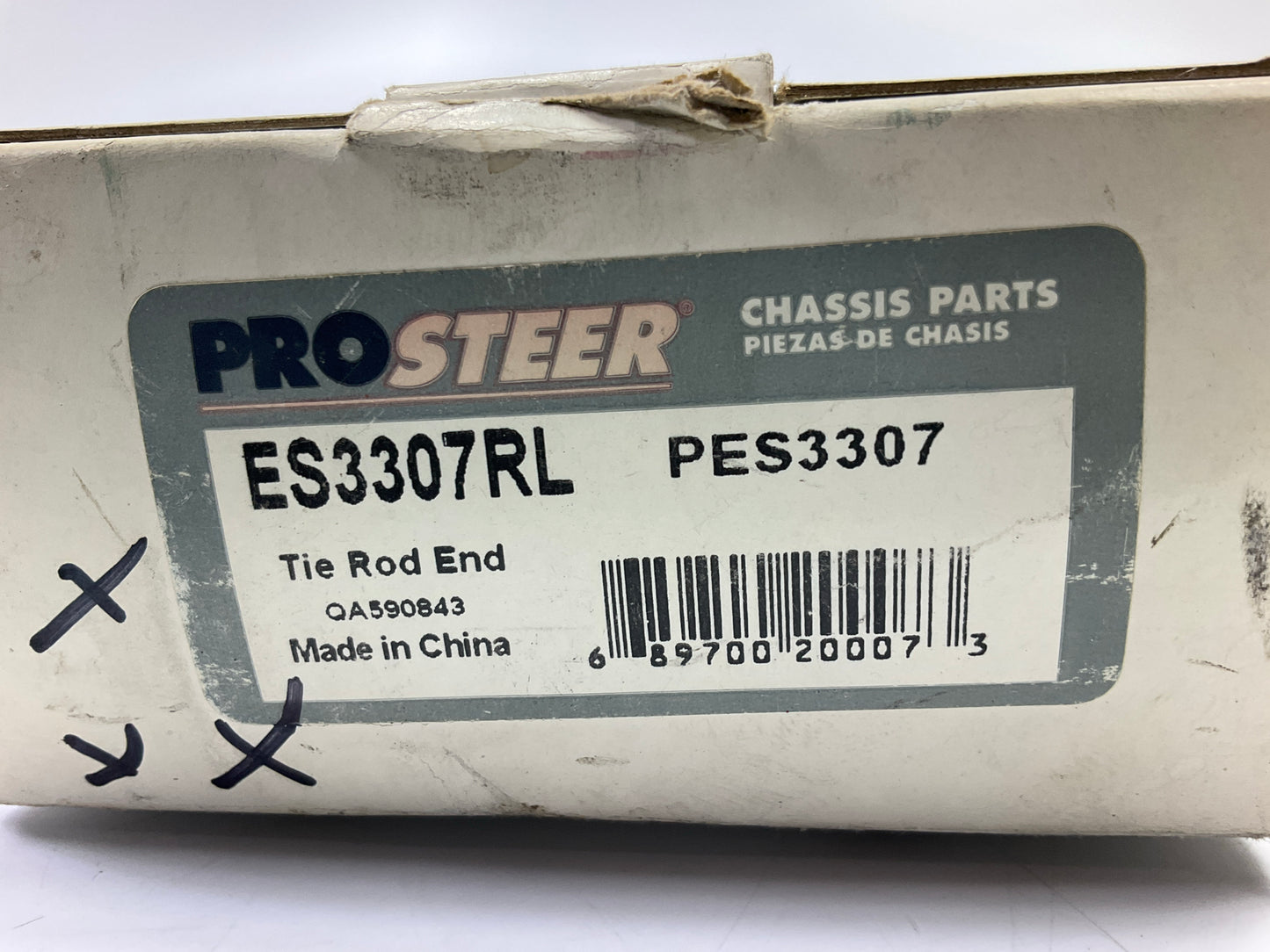 (2) Prosteer ES3307RL Steering Tie Rod End - Front Outer - 95-02 Continental