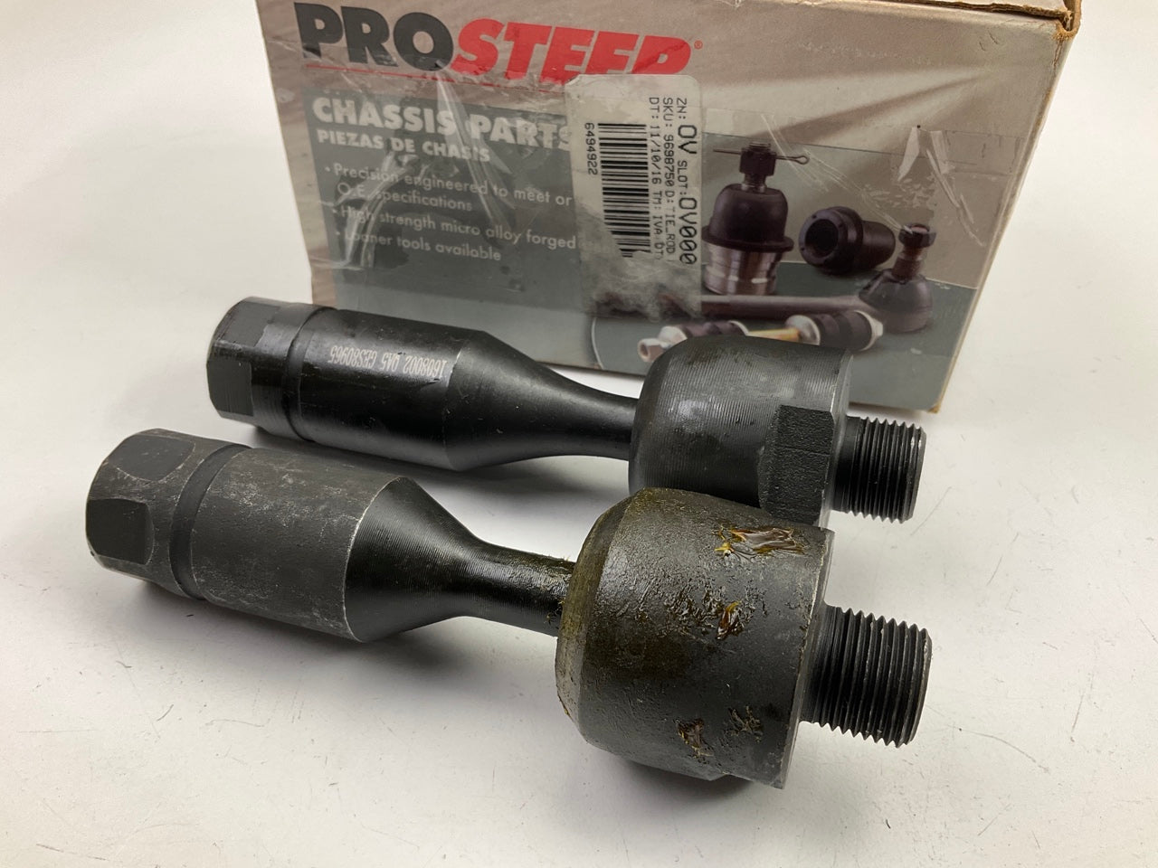 (2) Prosteer ES4081 Steering Tie Rod End - Front Inner