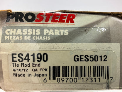 Prosteer ES4190 Steering Tie Rod End - Front Right Outer