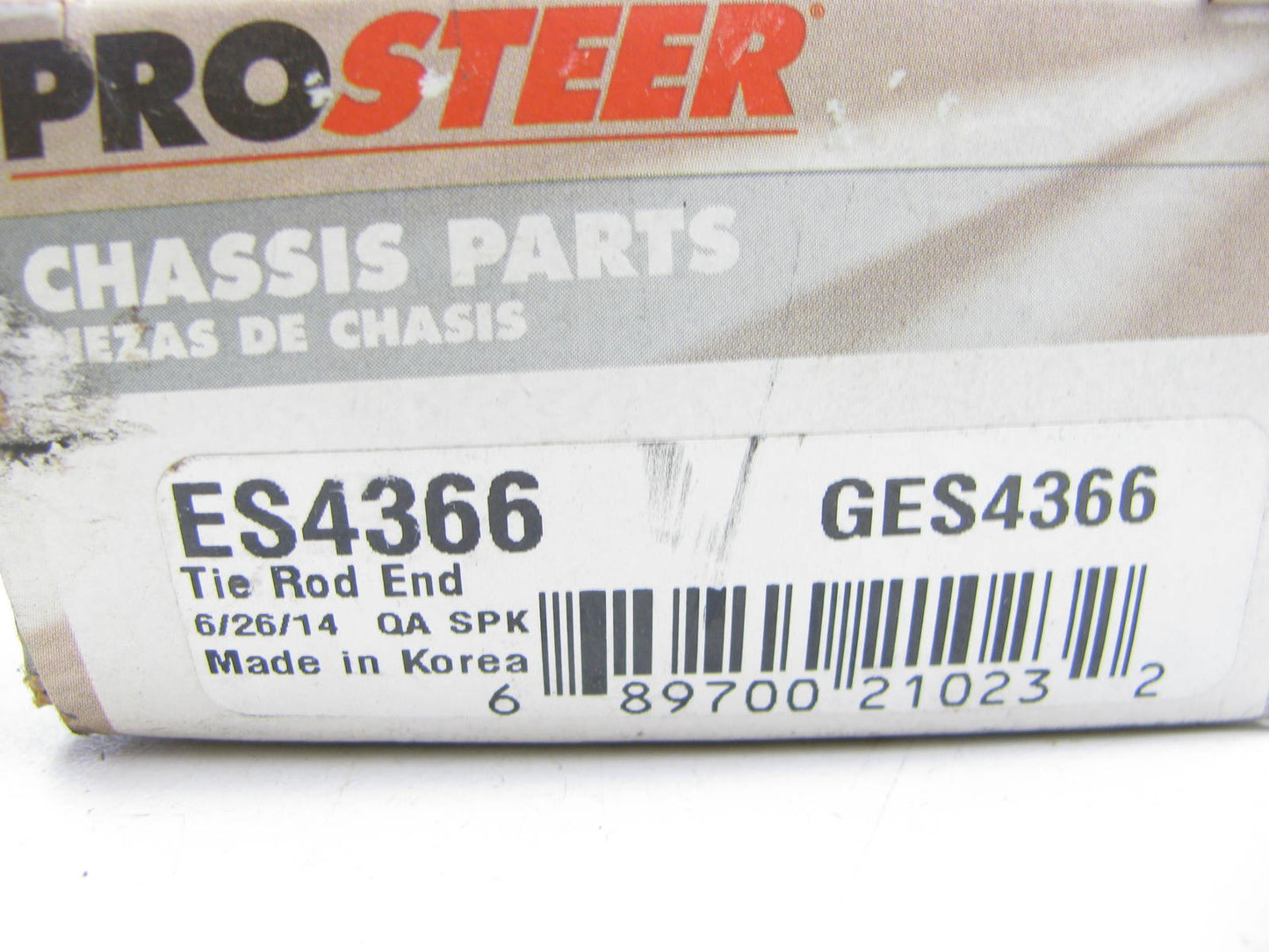 Prosteer ES4366 Steering Tie Rod End - Front Right Outer