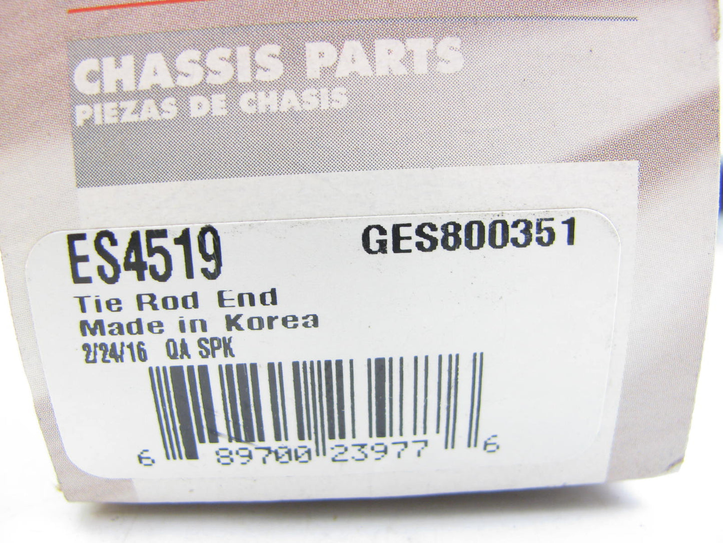 Prosteer ES4519 Front Left Inner Steering Tie Rod End For 2006-2011 Kia Rio