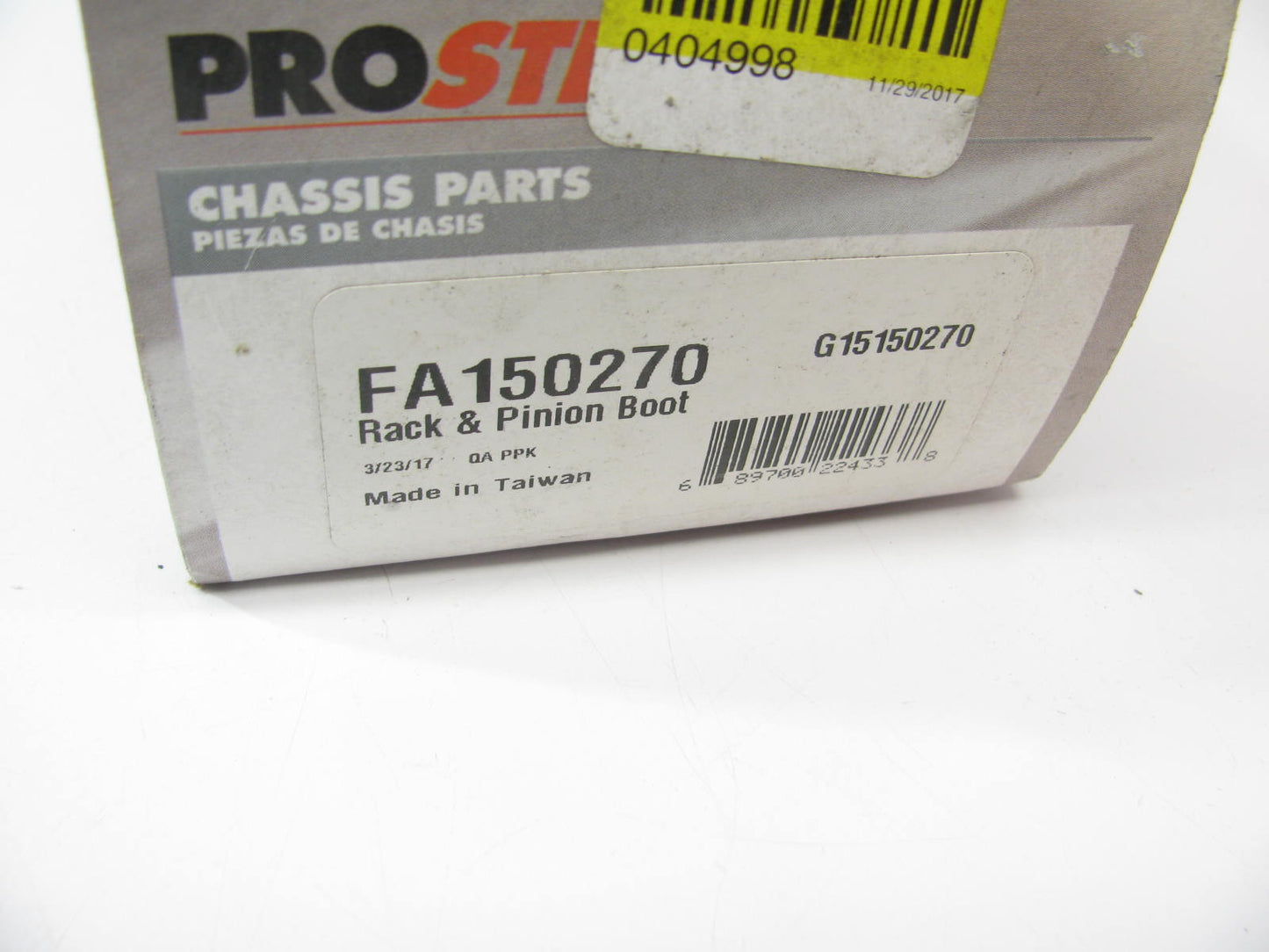 (2) Prosteer FA150270 Steering Rack And Pinion Bellow Kit