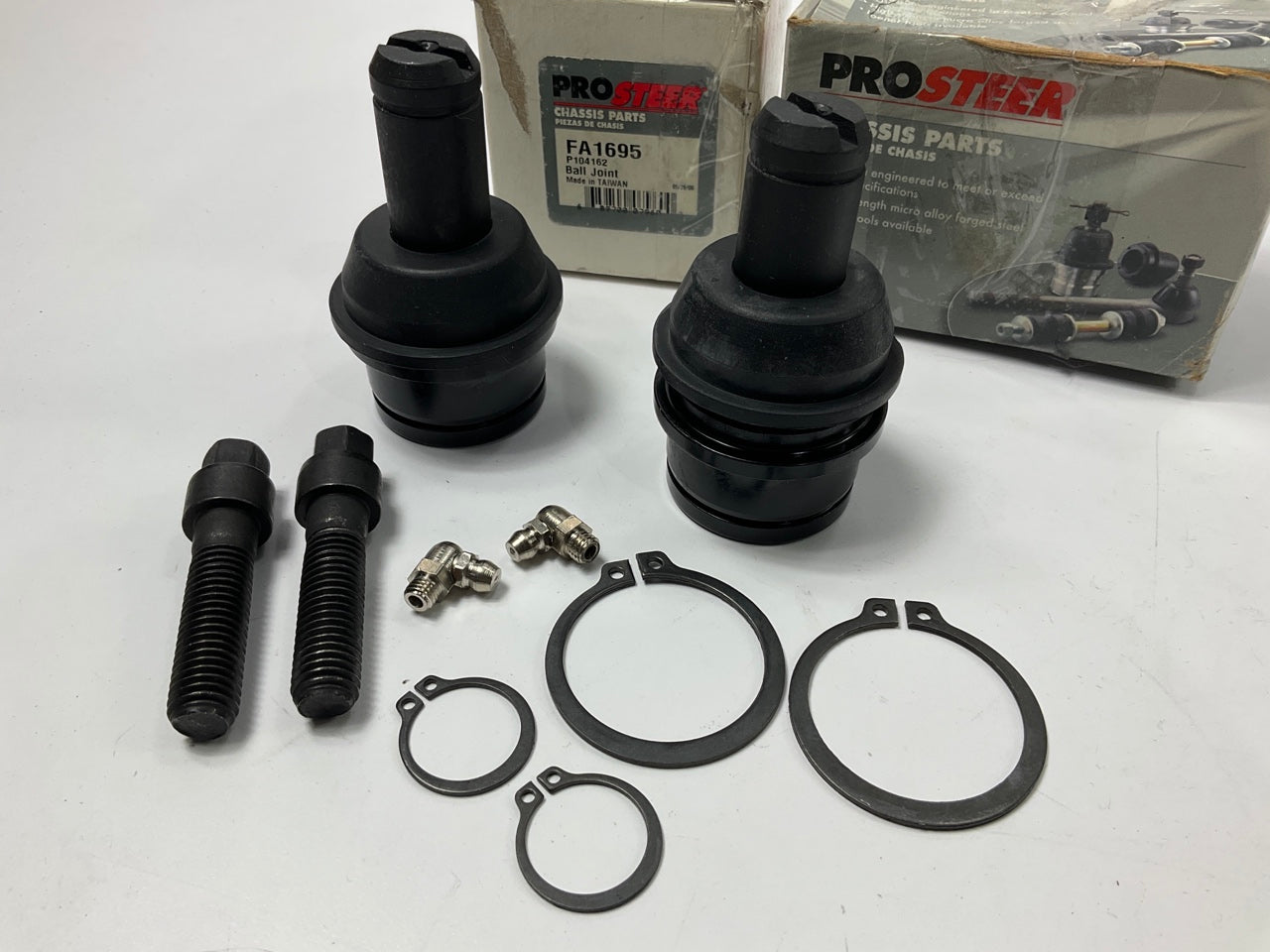 (2) Prosteer FA1695 Suspension Ball Joints - Front Upper - 4WD ONLY