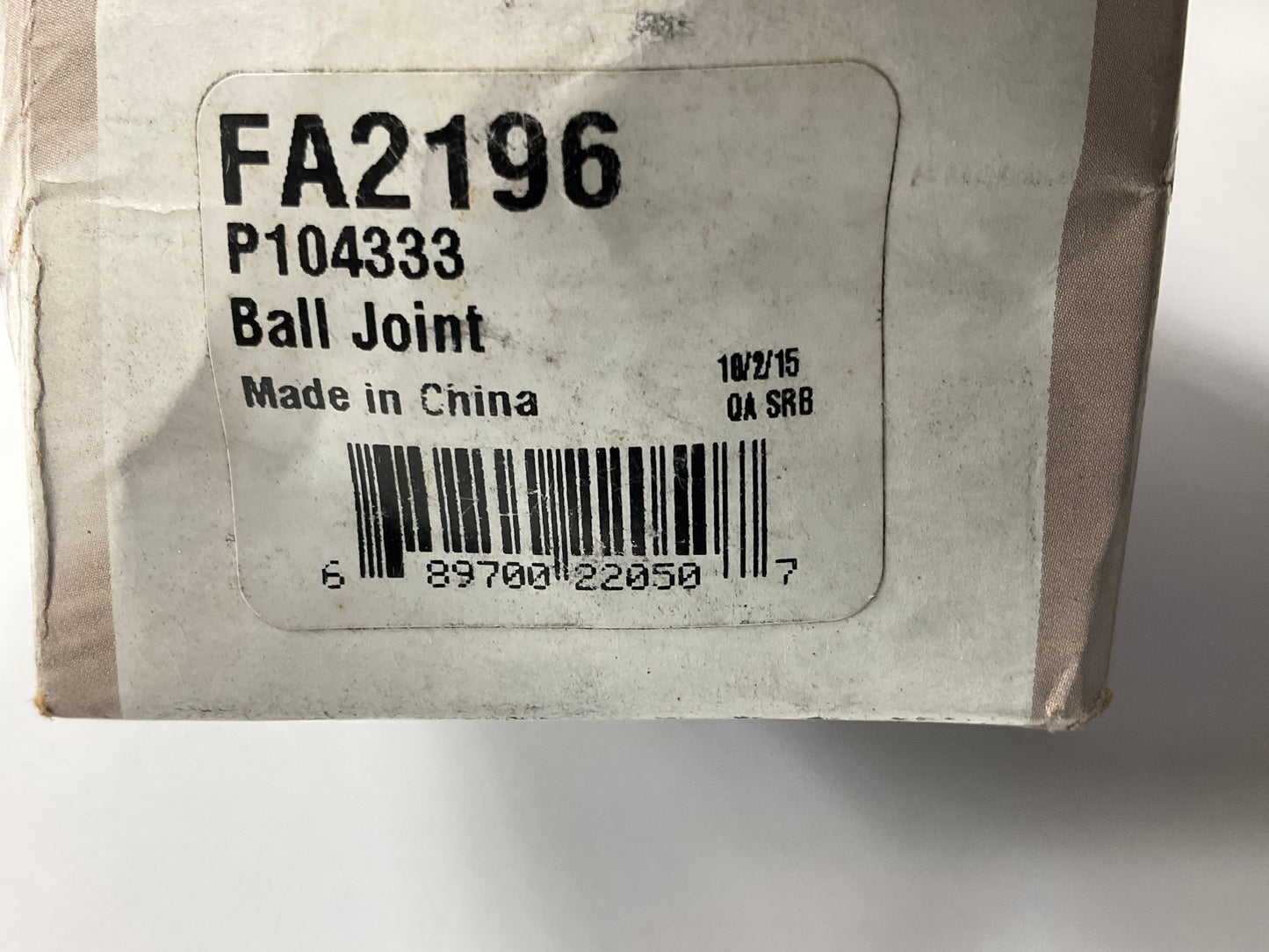 Prosteer FA2196 Suspension Ball Joint, Front Lower