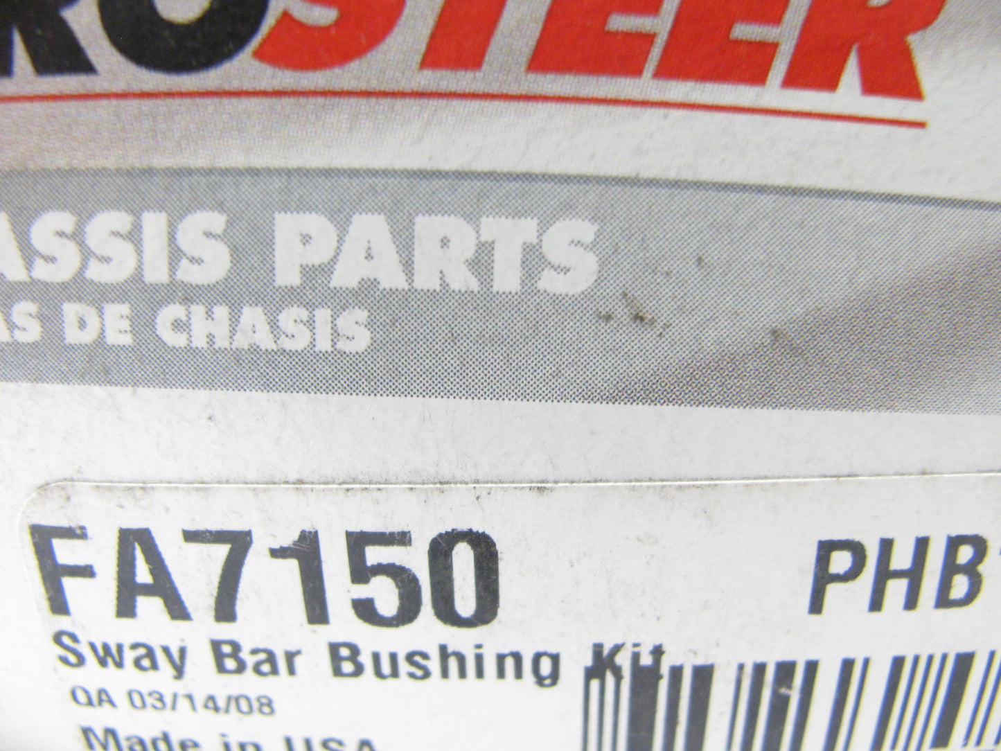 (2) Prosteer FA7150 Suspension Stabilizer Sway Bar Bushing - Front
