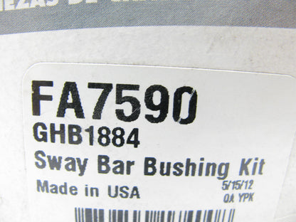 (2) Prosteer FA7590 Suspension Stabilizer Sway Bar Bushing - Front
