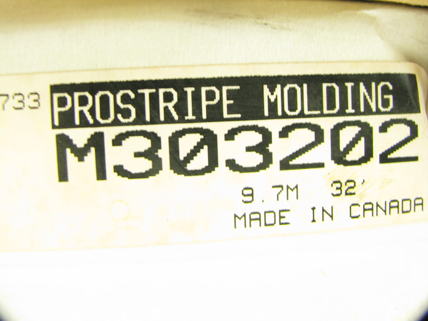 Prostripe M303202 Chevrolet Universal Silverado Black/Chrome 2'' X 30' Moulding