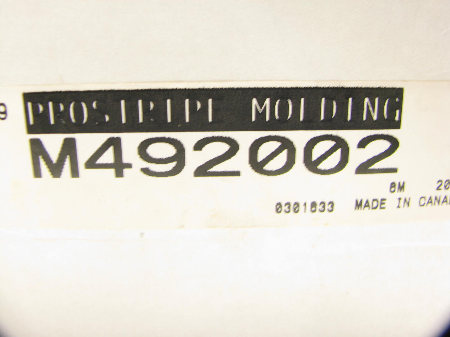 Prostripe M492002 Chevrolet Universal S-10 Black/Chrome 2-3/8'' X 20' Moulding