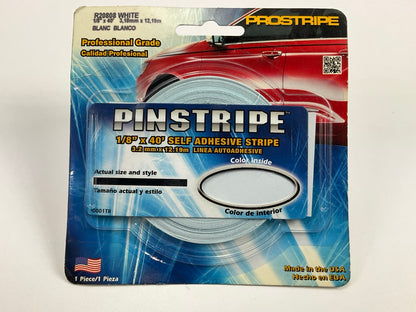 Prostripe R20808 40' X 1/8'' White Solid Striping Pinstripe Stripe Tape